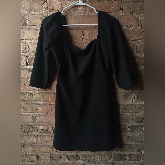 Leith Black Long Sleeve Dress - Picture 1 of 6
